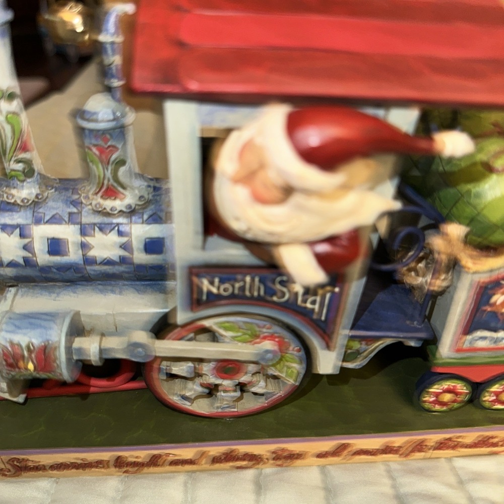 2008 Jim Shore North Star Express: Santa Christmas Train Engine #4011073 - Picture 2 of 7